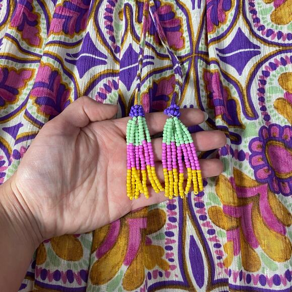 Haute Hippie Set Wide Leg Pant Open Reversible Kimono Cardigan Size M Boho - Picture 4 of 16